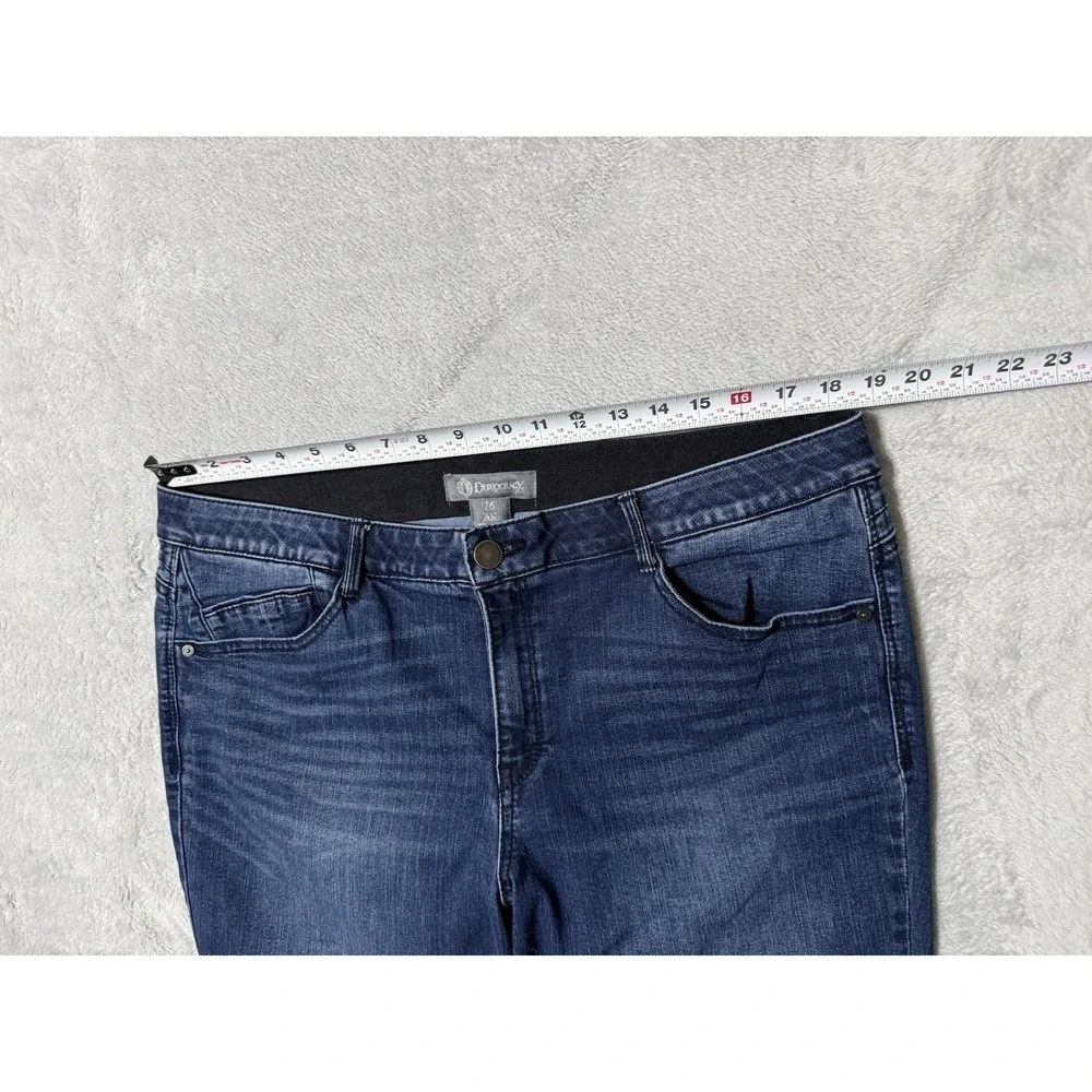 Democracy Jeans Women's 16 Straight Blue Medium‎ Wash Ab Technology 37x26